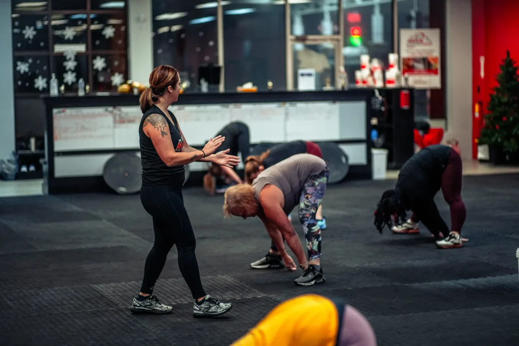 instructor leading fitness class in lacey township nj